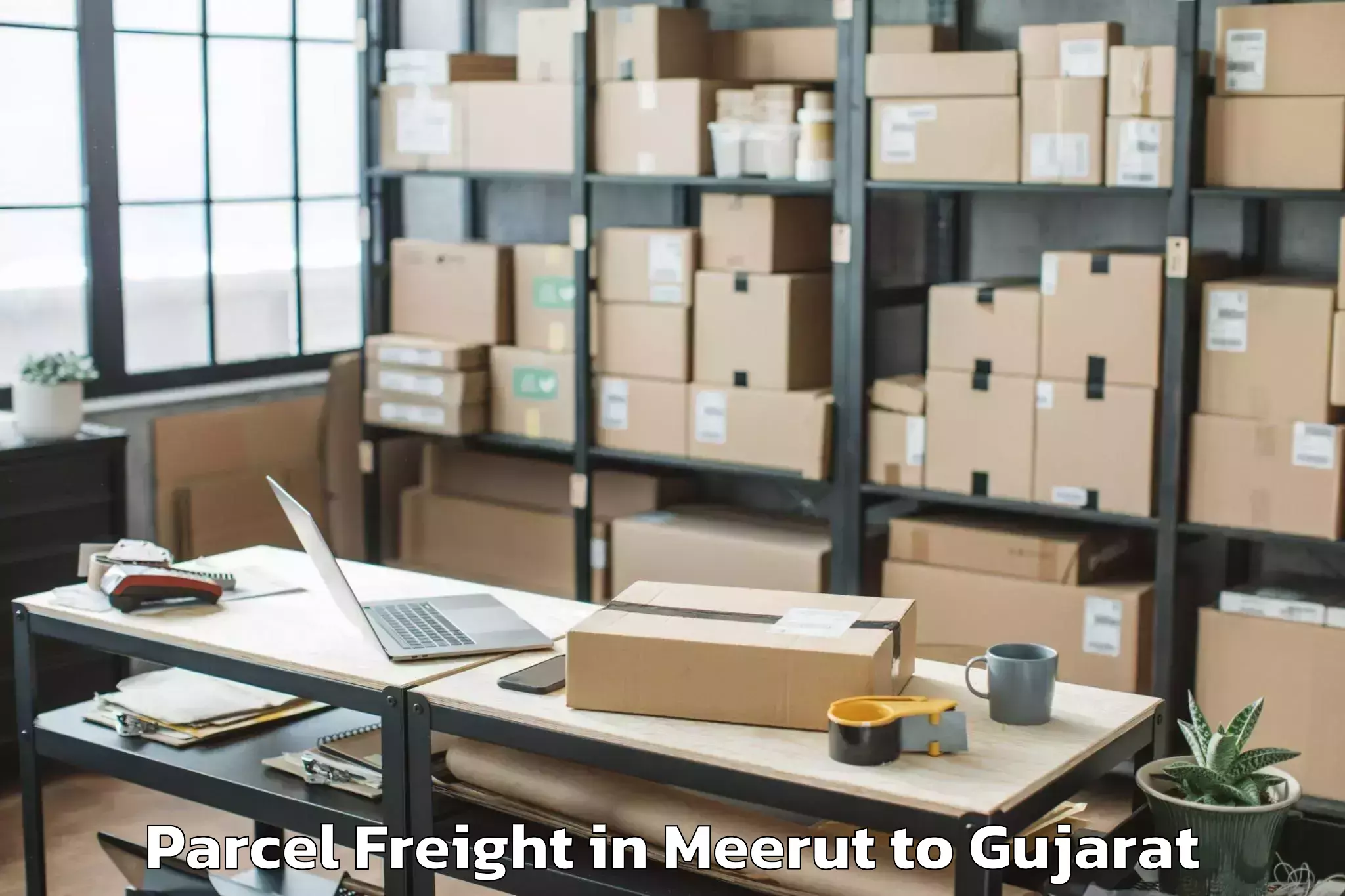 Leading Meerut to Kandla Airport Ixy Parcel Freight Provider